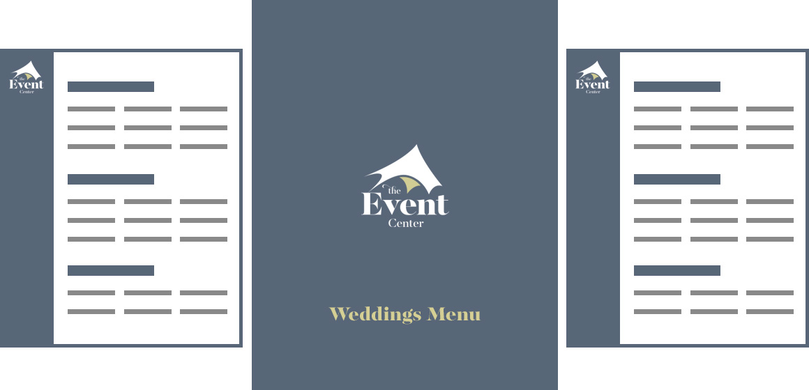 See the Event Center Wedding Menu
